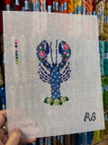 Lucy the Lobster (Blue) Canvas