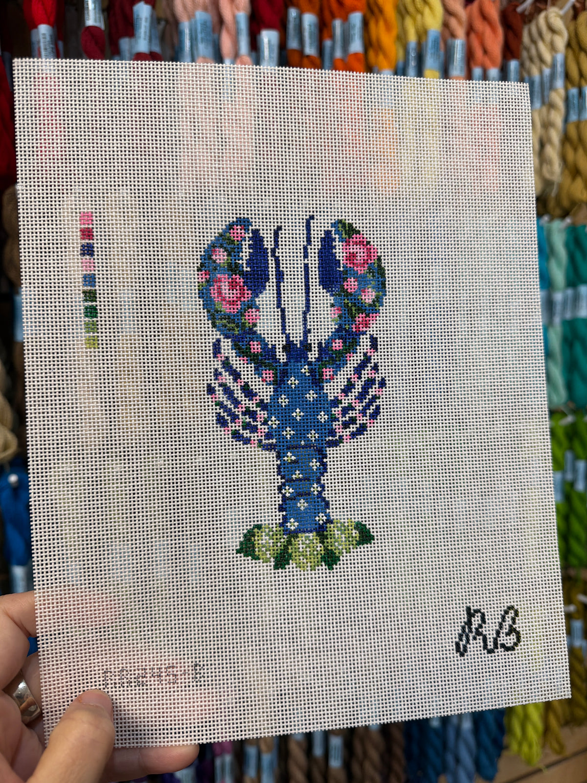 Lucy the Lobster (Blue) Canvas