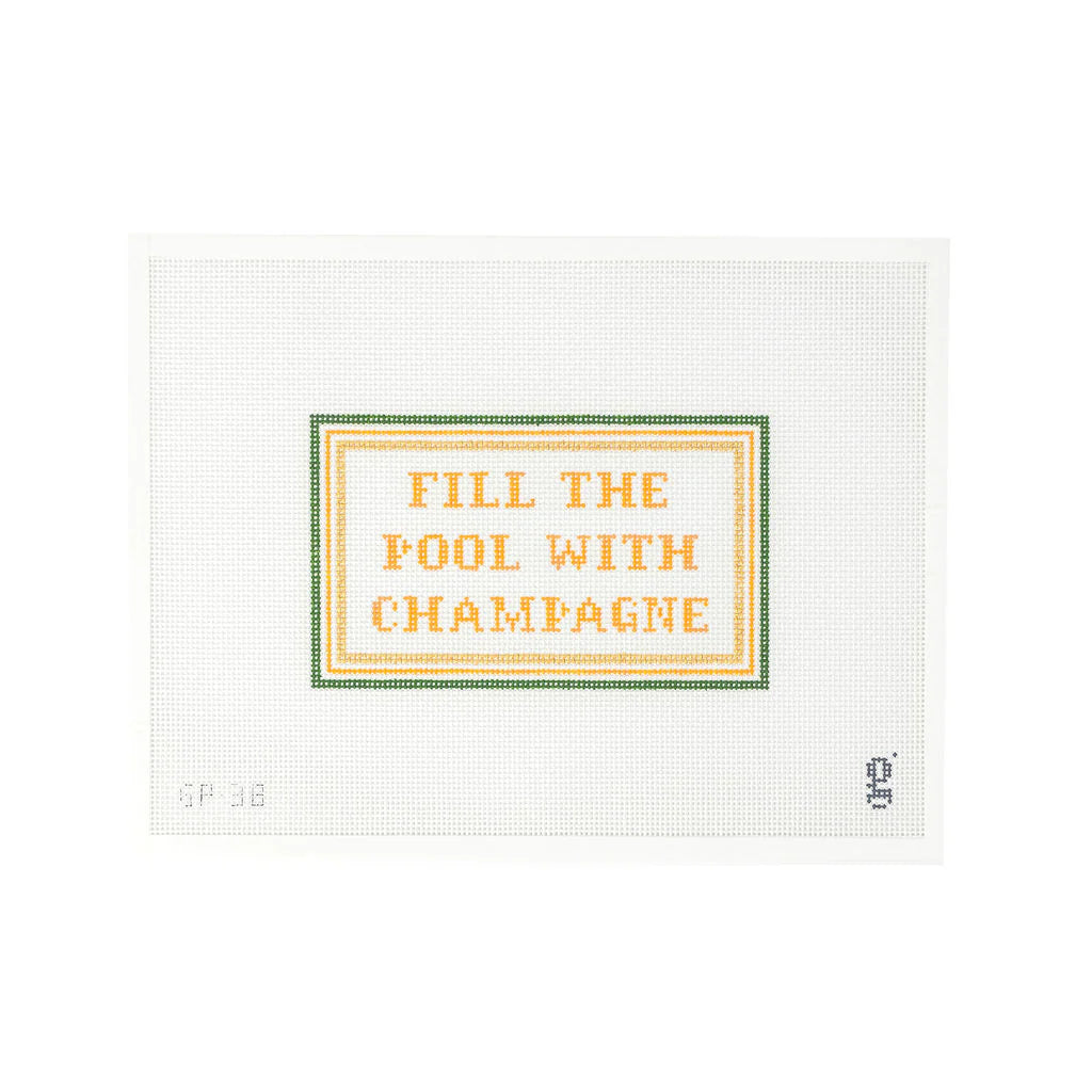 Fill the Pool with Champagne Canvas