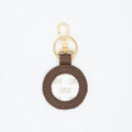 Leather Self-Finishing Key Fob-Brown