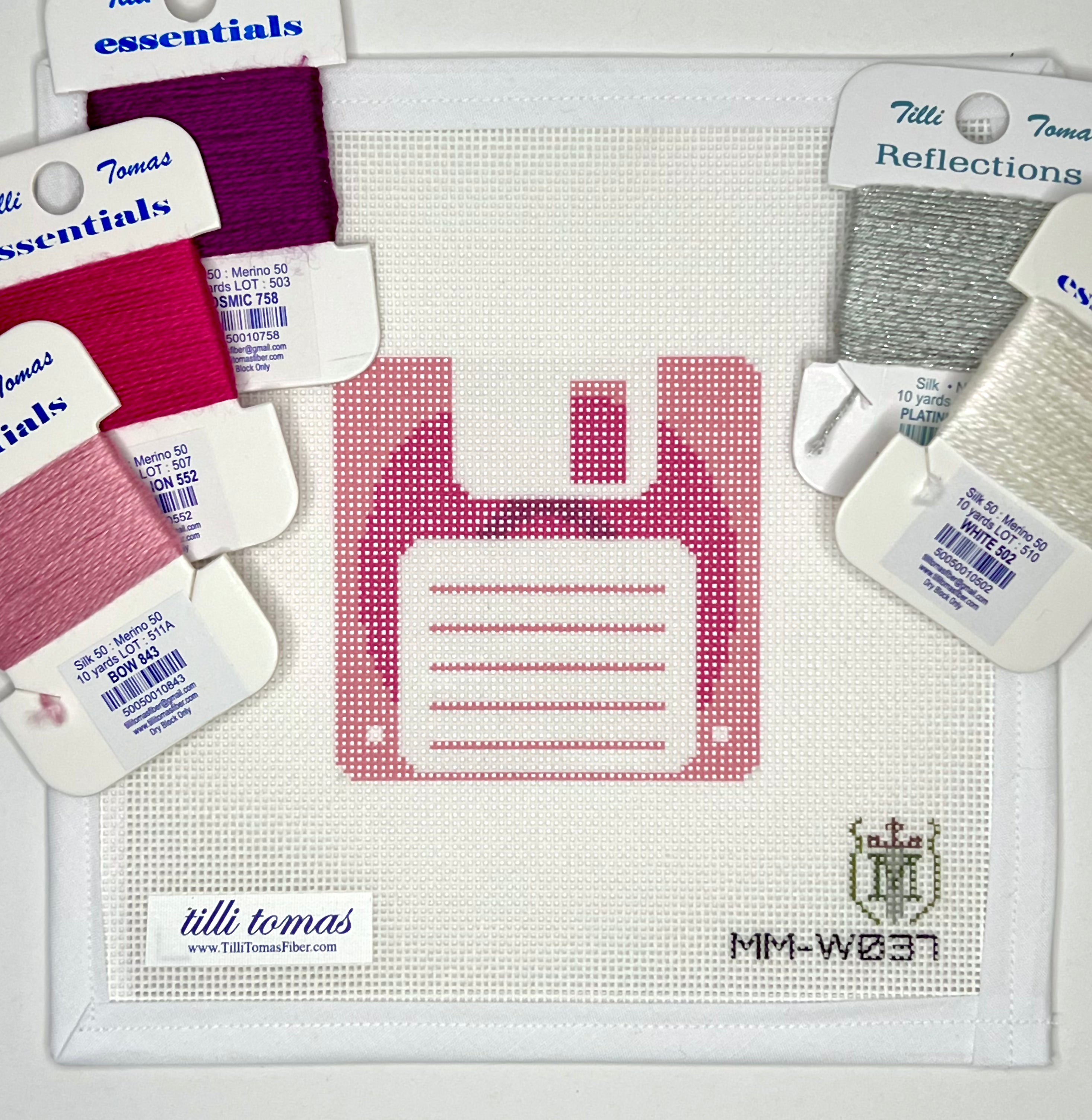 Pink Floppy Disc Canvas