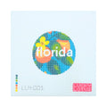 50 States Round- Florida Orange Canvas