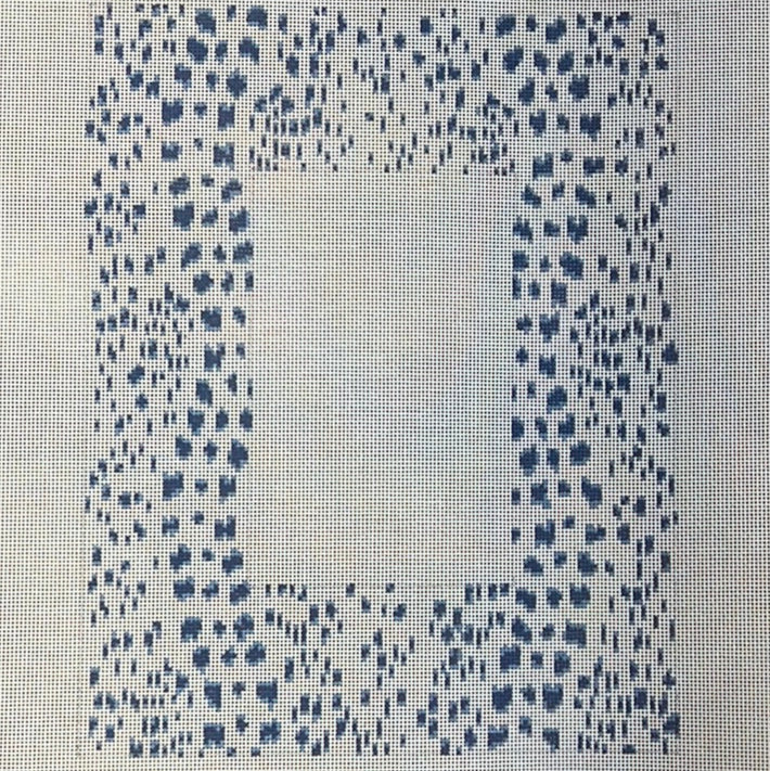 French Dots Frame - Navy