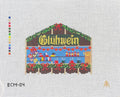 Gluhwein European Christmas Market Stall Canvas 18 Mesh