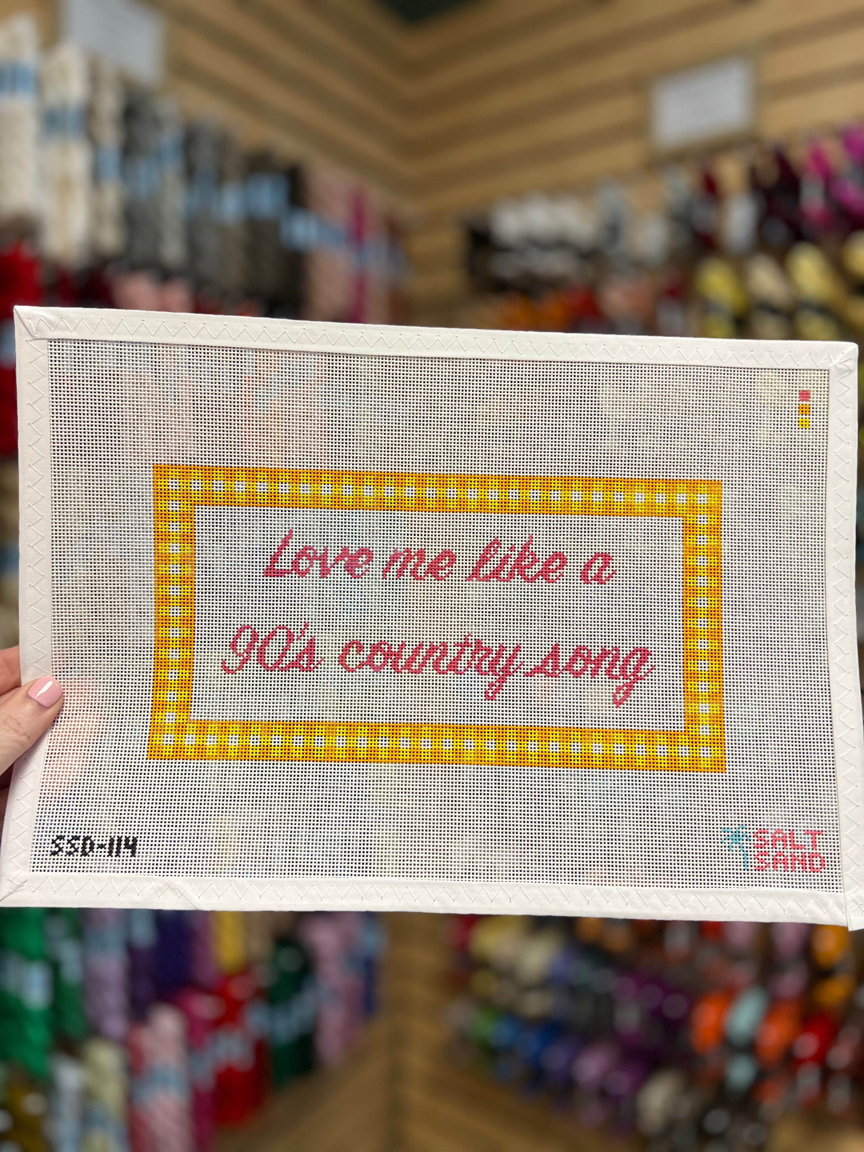 Love Me Like a 90's Country Song Canvas