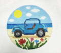 Jeep on the Beach Canvas