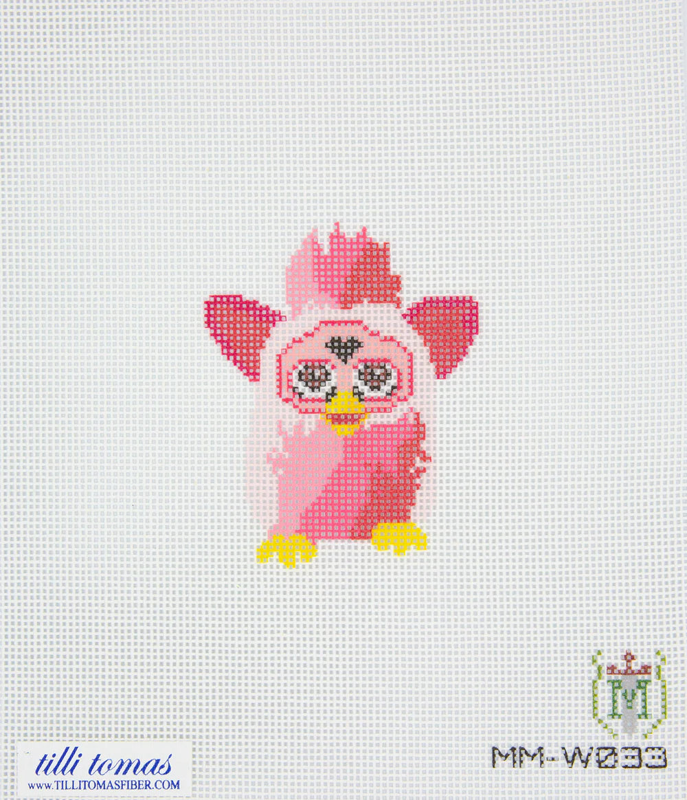 Pink Bird Toy (Furby) Canvas