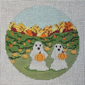 Ghosts Picking Pumpkins Canvas