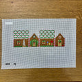 Gingerbread House Green Scalloped Roof 3D Canvas