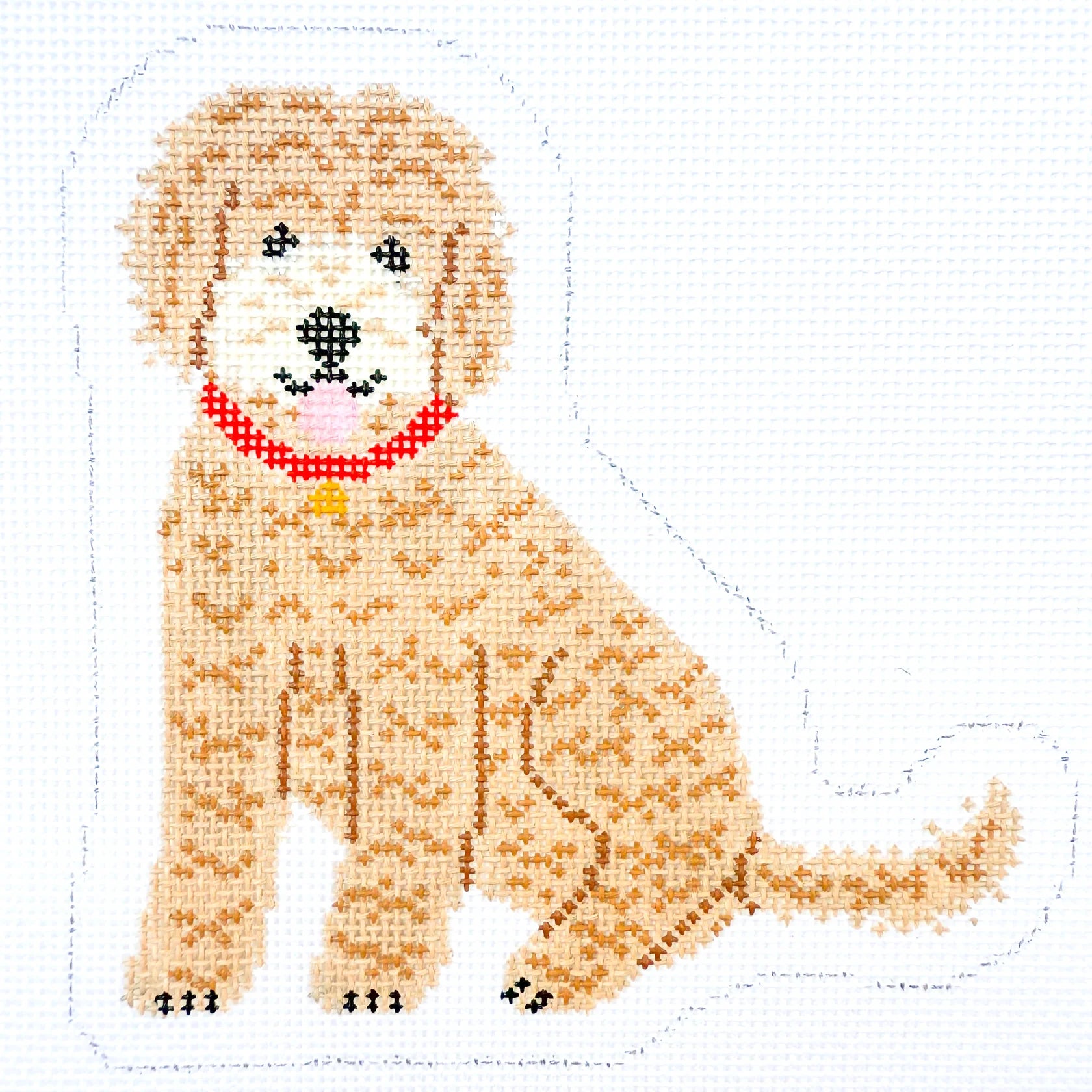 Golden Doodle Ornament Canvas