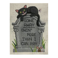 Gone Away Tombstone Canvas
