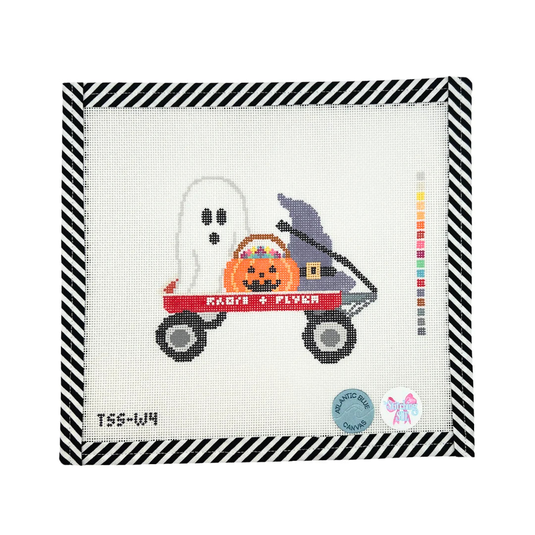 Halloween Wagon Canvas