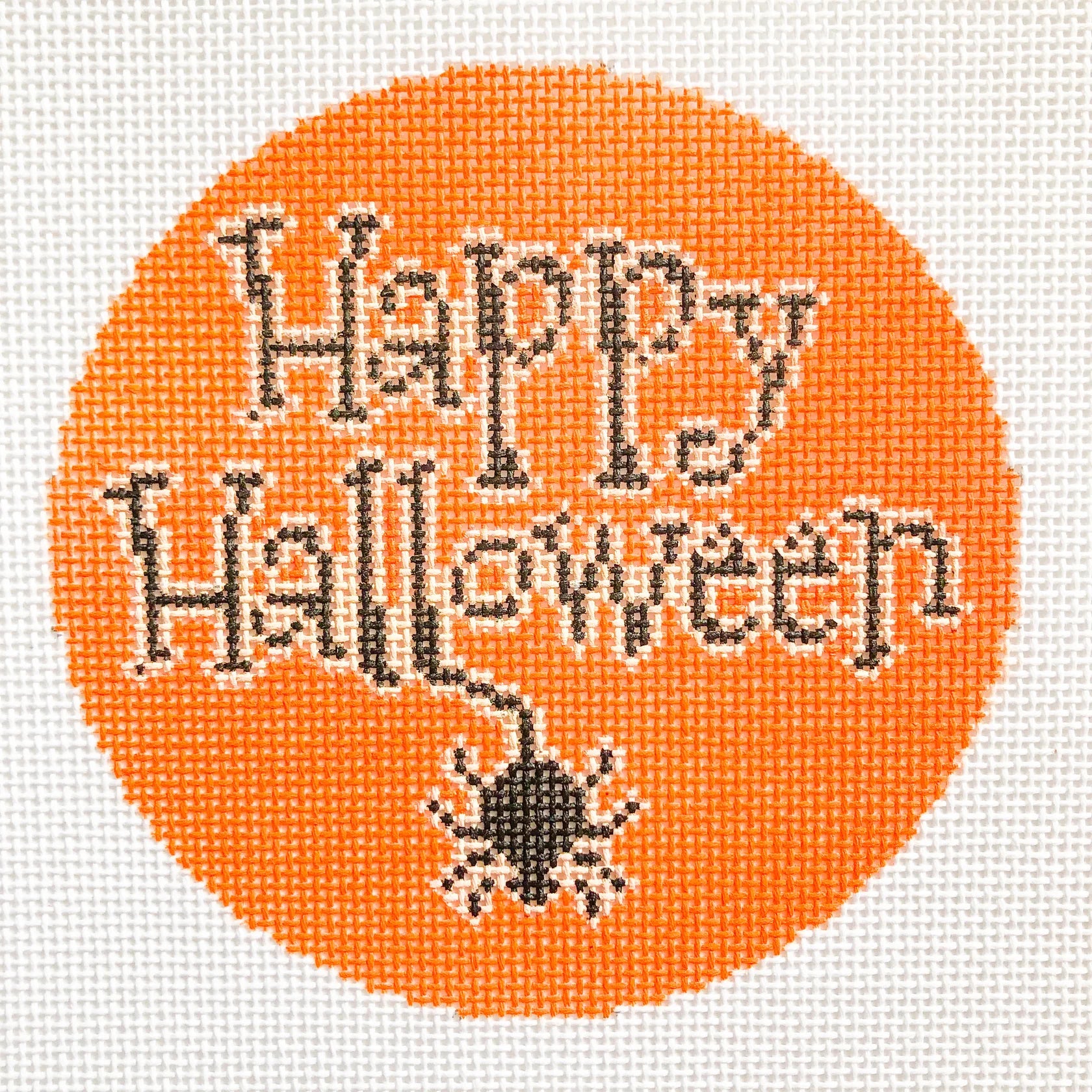 Happy Halloween Round Canvas