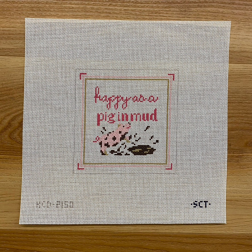 Happy as a Pig in Mud Canvas
