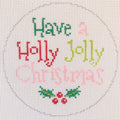 Have A Holly Jolly Christmas Round Canvas