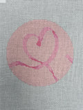 Heart Ribbon Round