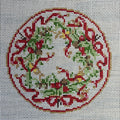Holiday Garland Plate Canvas