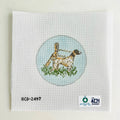 Hunting Pointer Dog Round Canvas