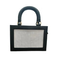 Leather Self-Finishing Purse - Black