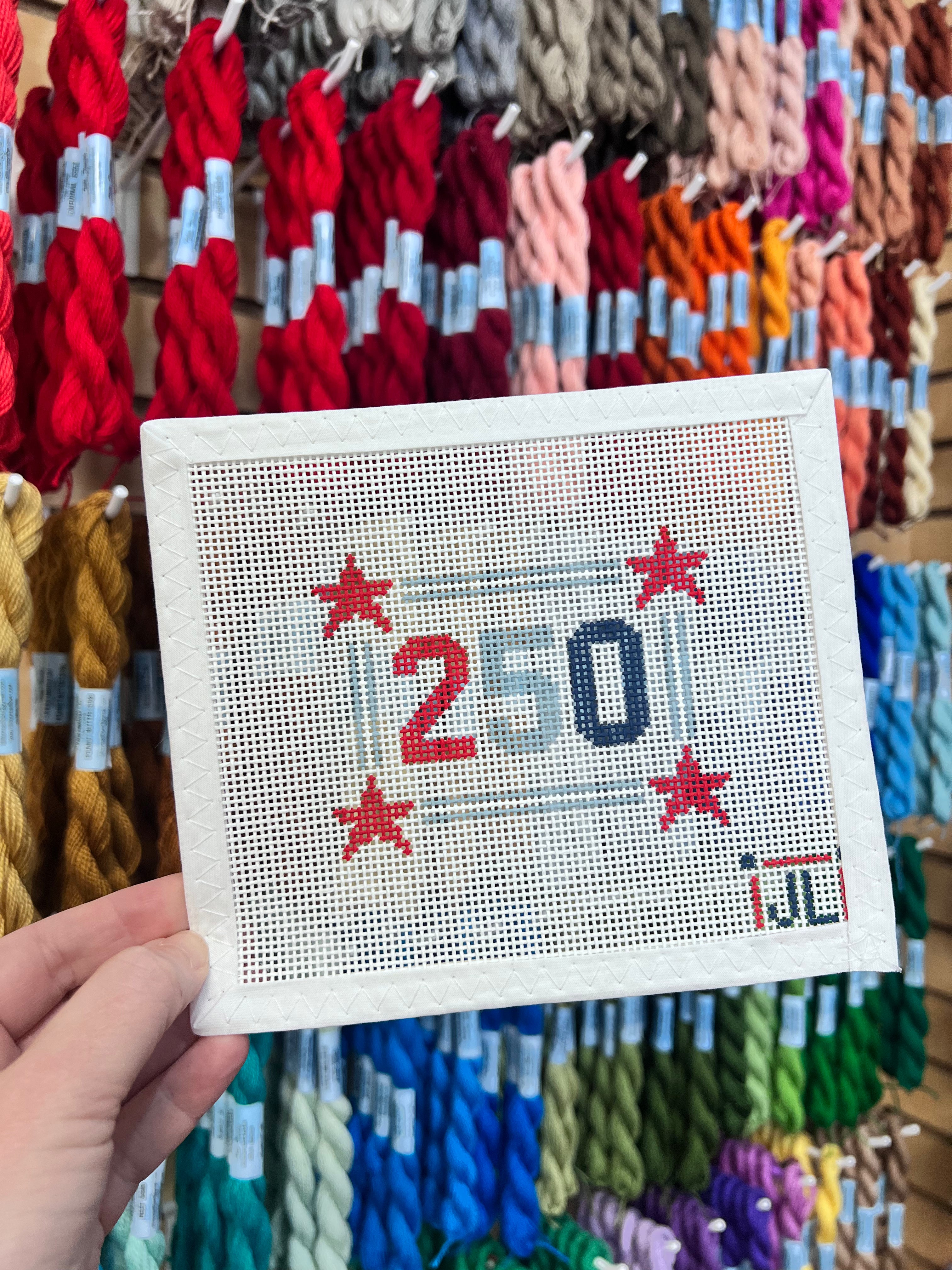 250 with Stars Canvas