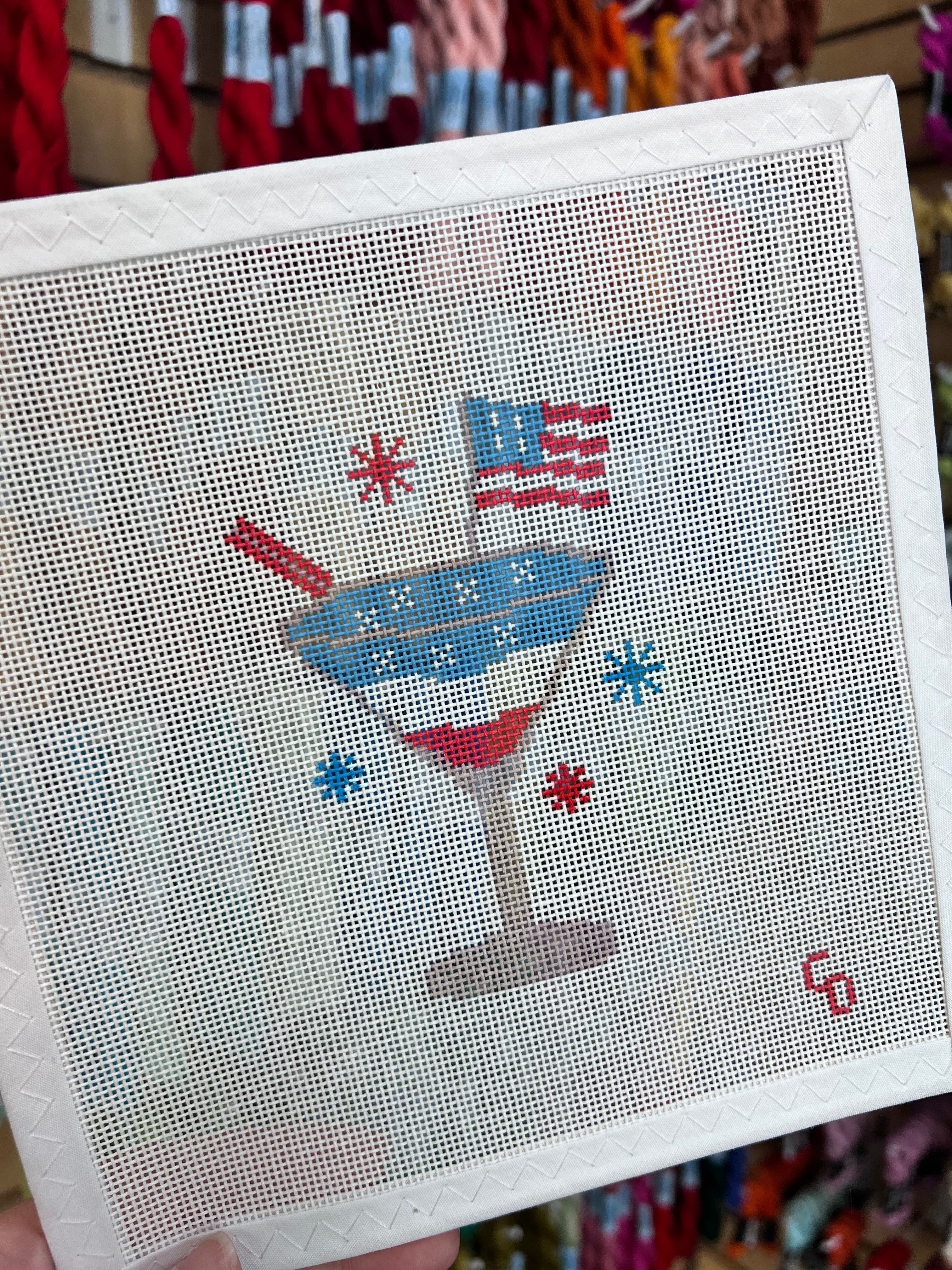 Patriotic Martini Canvas
