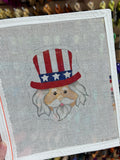 Uncle Sam Face Canvas