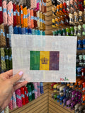 Mini Mardi Gras Flag Canvas