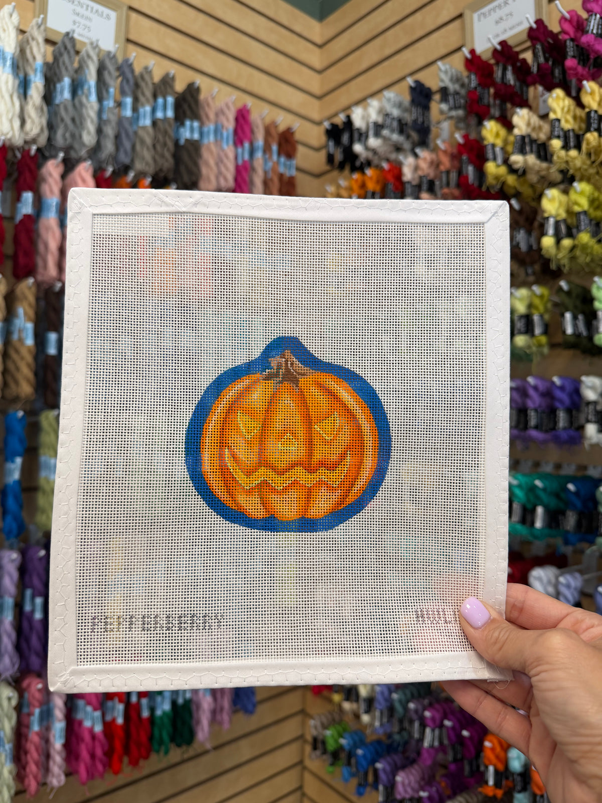 Grinning Jack-O-Lantern Canvas
