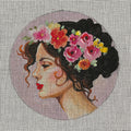 Lady with Floral Crown (IN808) Canvas