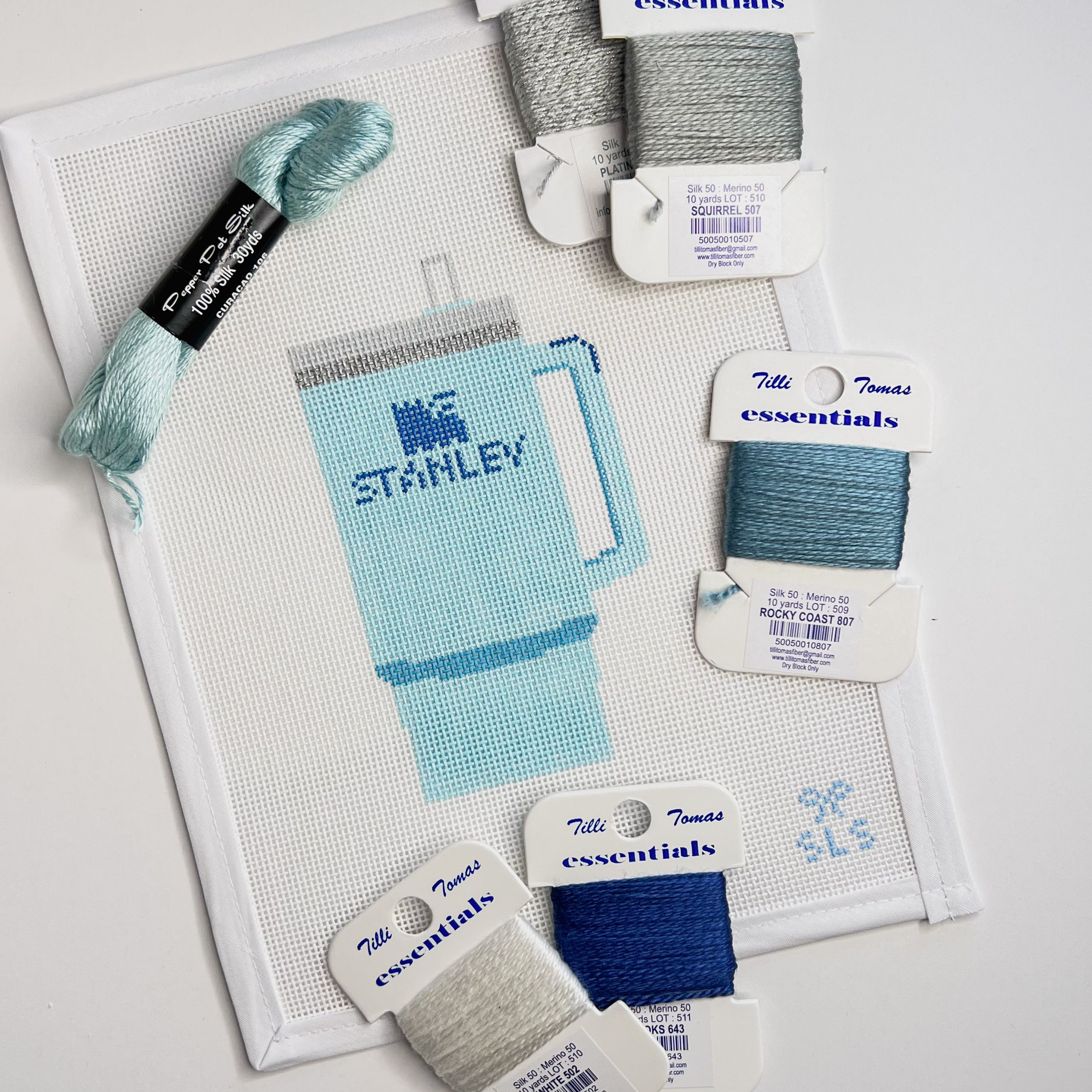 Blue Stanley Tumbler Canvas