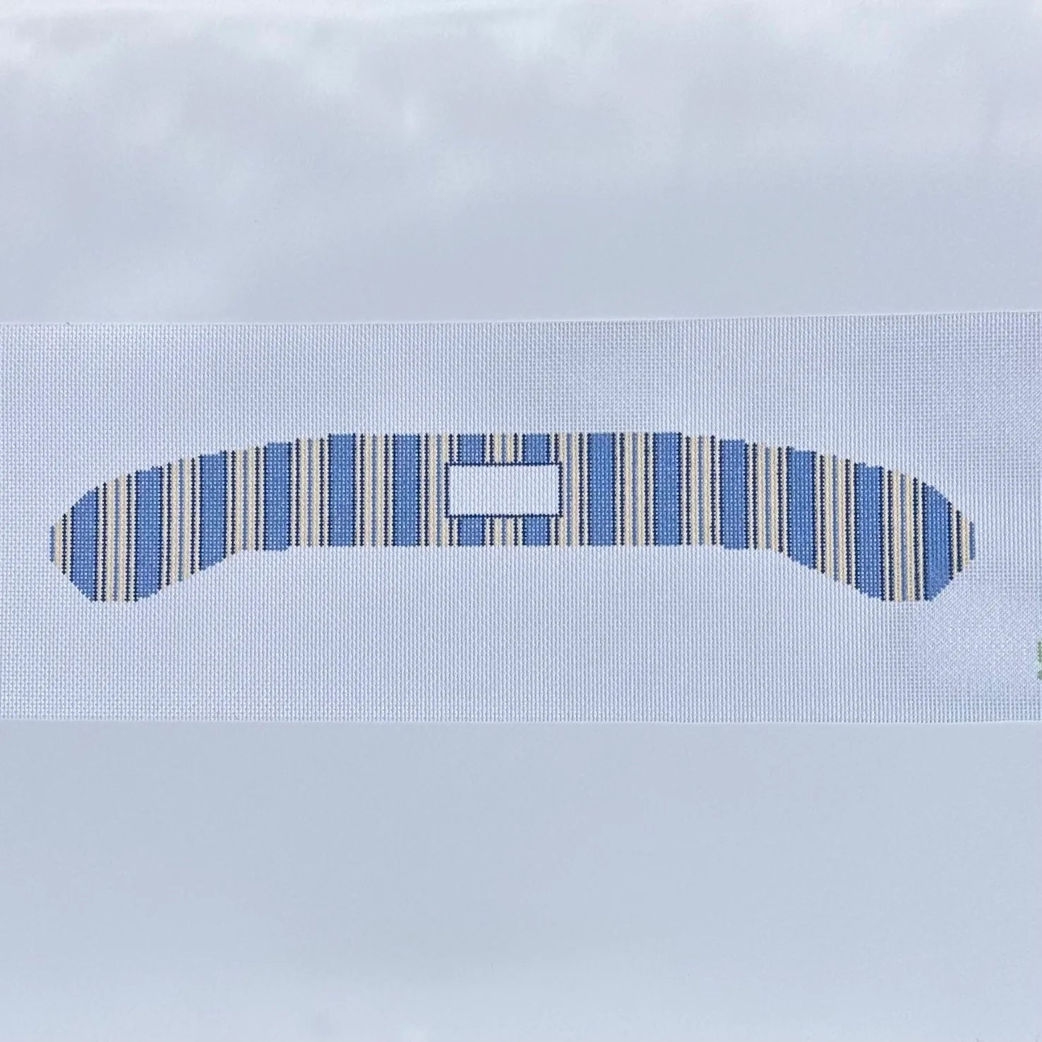Blue Ticking Stripe Hanger Canvas