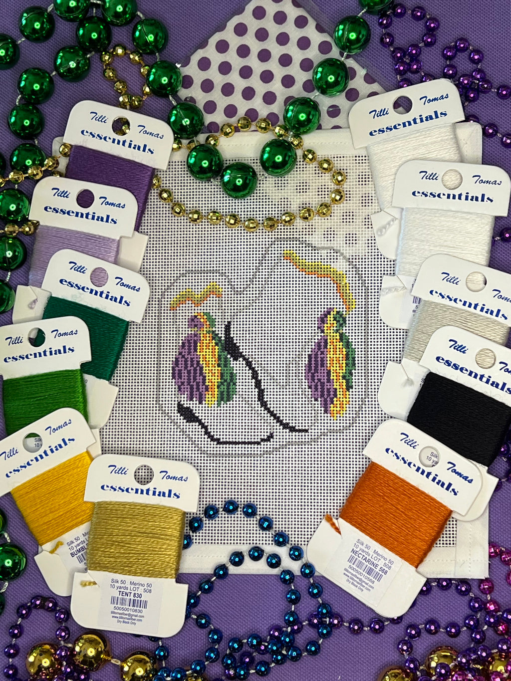 Mardi Gras Marching Boots Canvas