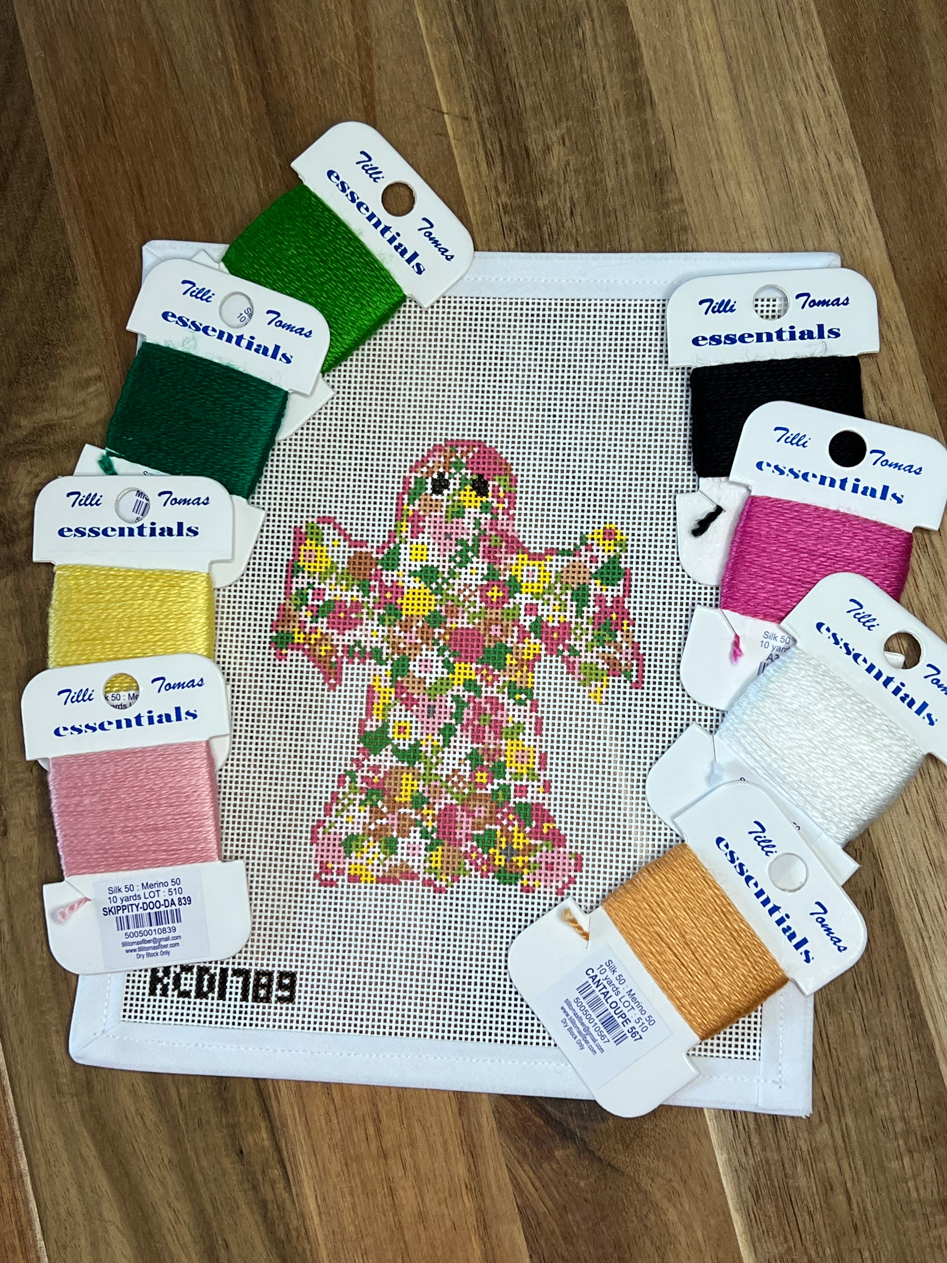 Groovy Ghost Floral Canvas