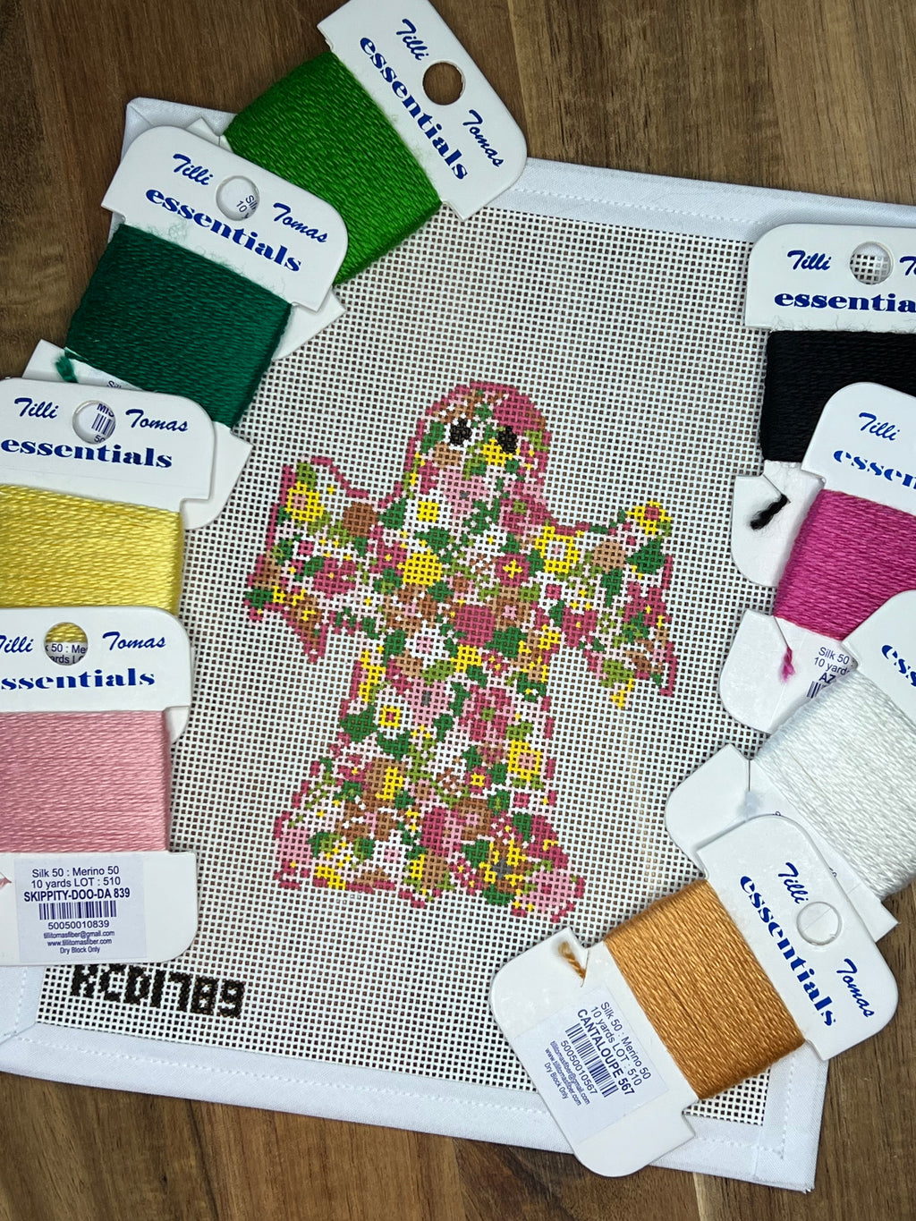 Groovy Ghost Floral Canvas