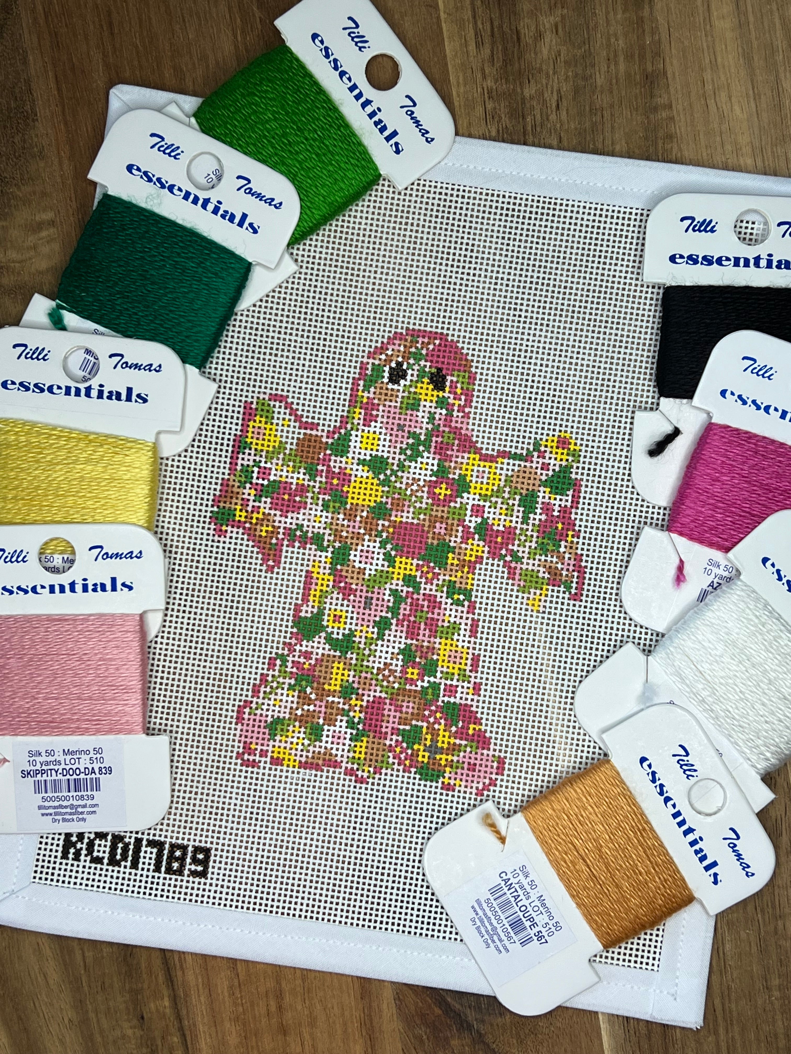 Groovy Ghost Floral Canvas