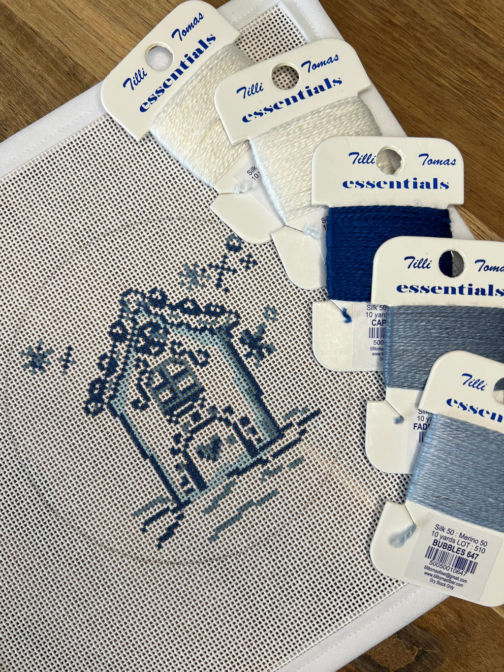 Blue Gingerbread House Ornament