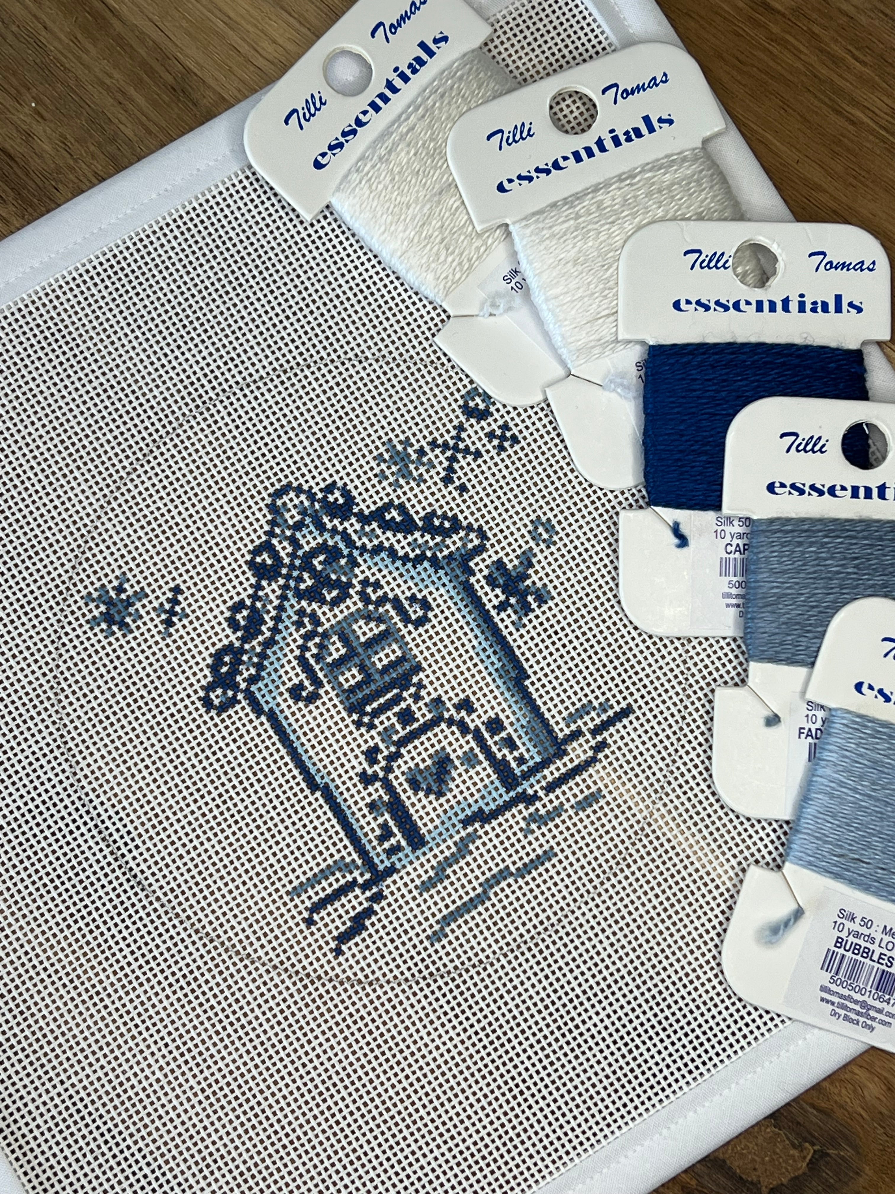 Blue Gingerbread House Ornament