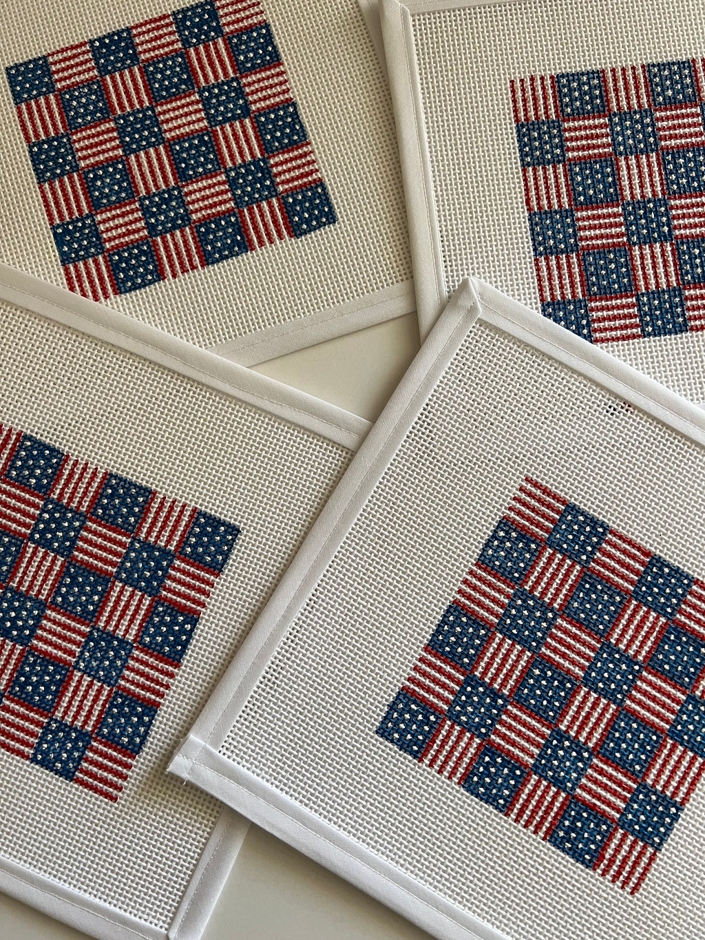 Patriotic Flag Square Canvas
