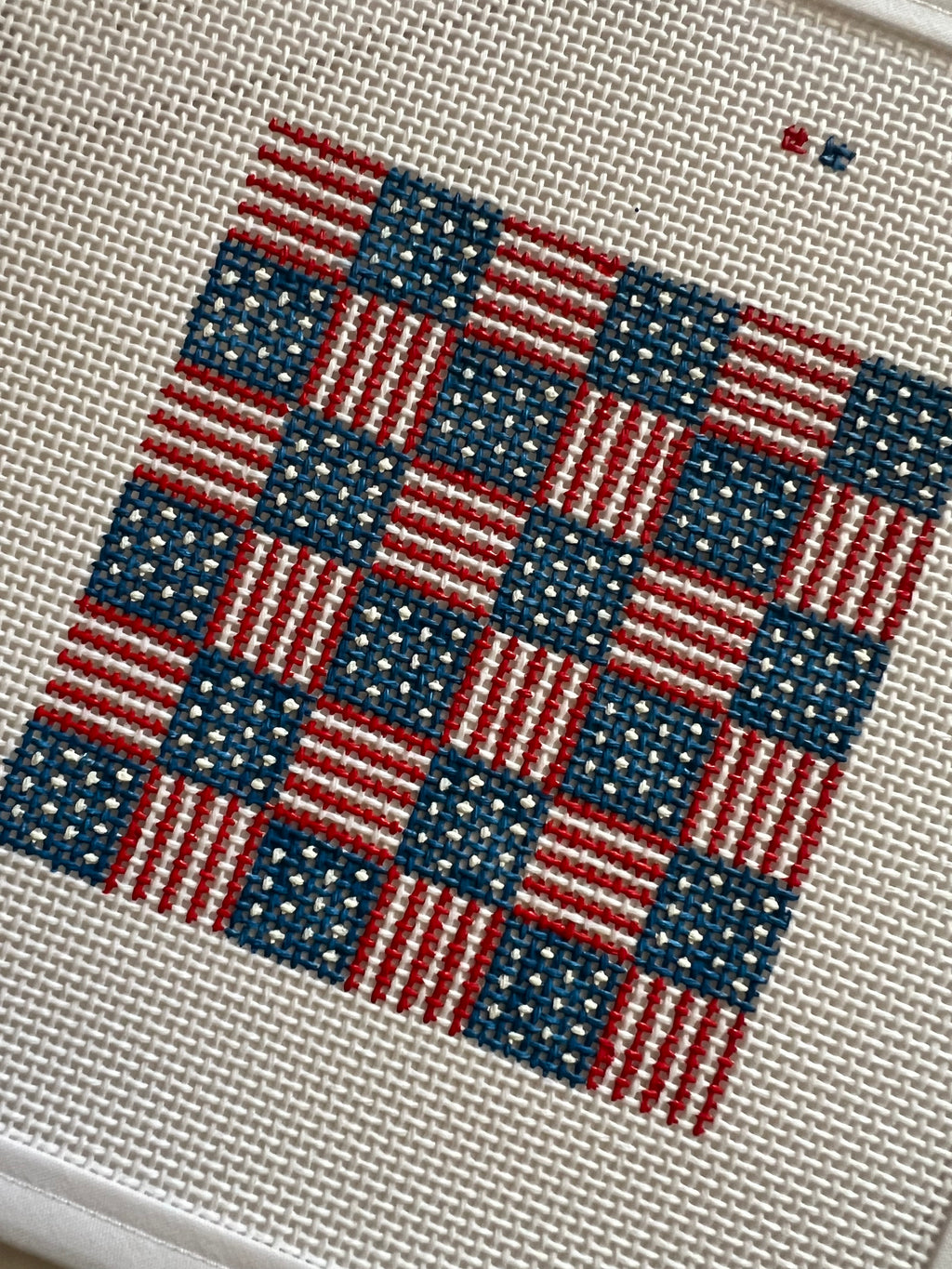 Patriotic Flag Square Canvas