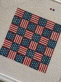 Patriotic Flag Square Canvas