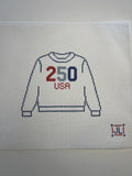 USA 250th Anniversary Sweatshirt Canvas