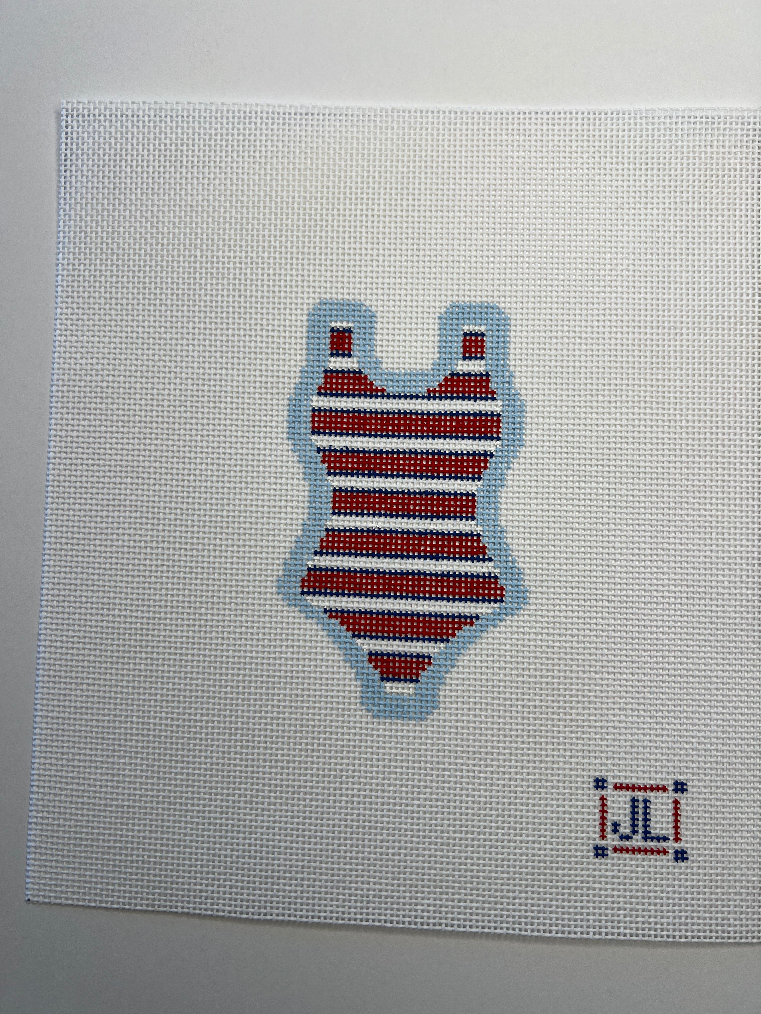 One Piece Patriotic Swimsuit Canvas