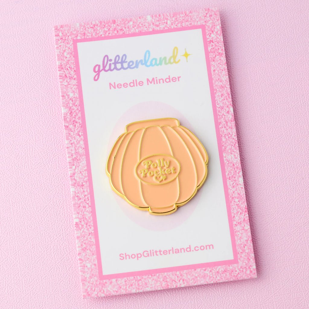 Polly Pocket Shell Compact Needle Minder