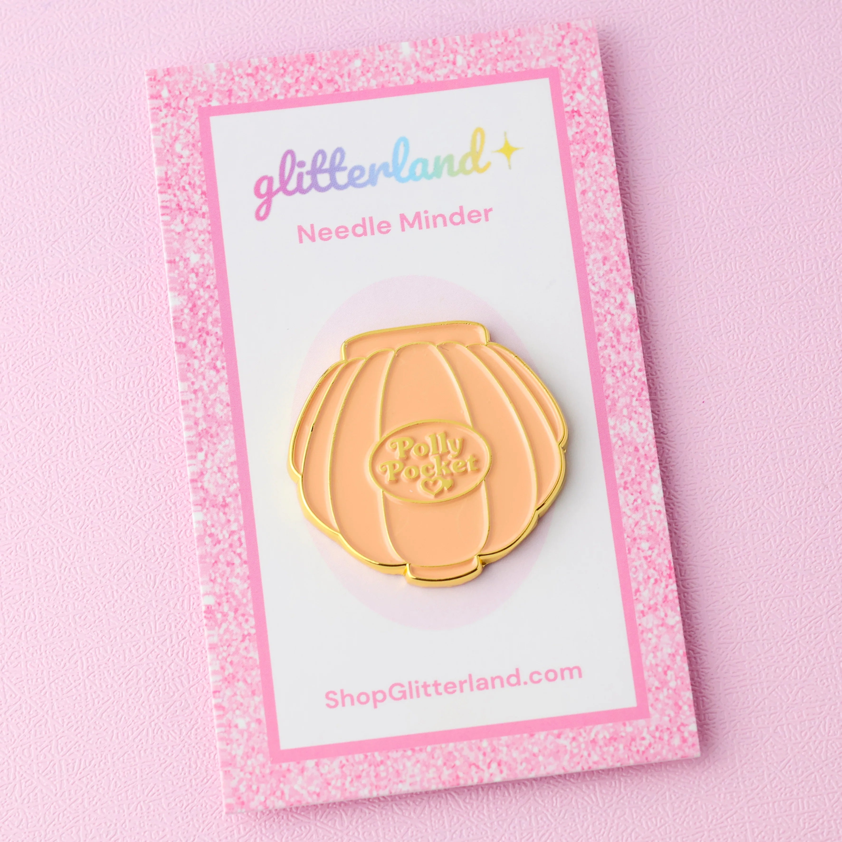 Polly Pocket Shell Compact Needle Minder