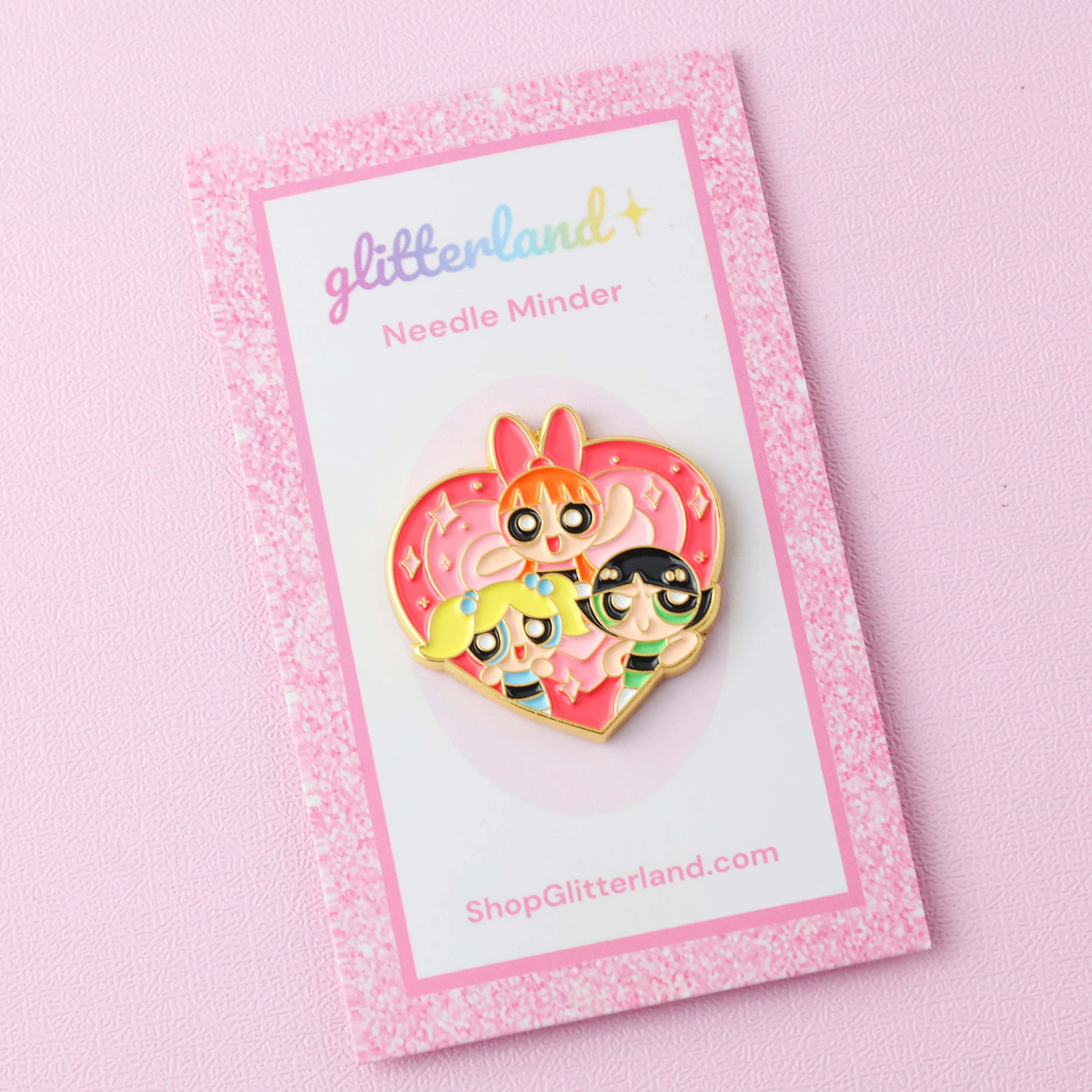 Power Puff Cartoon Girls Needle Minder