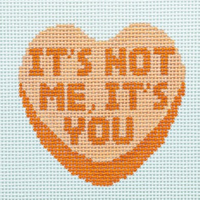 It's Not Me It's You Heart Canvas