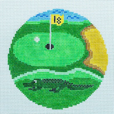 Gator on the Golf Course Canvas