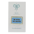 Be Nice or Leave Needleminder