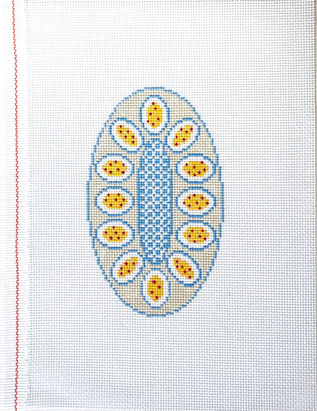 Vintage Deviled Egg Platter Canvas