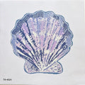 Scallop Shell Ornament Canvas (Lavender)
